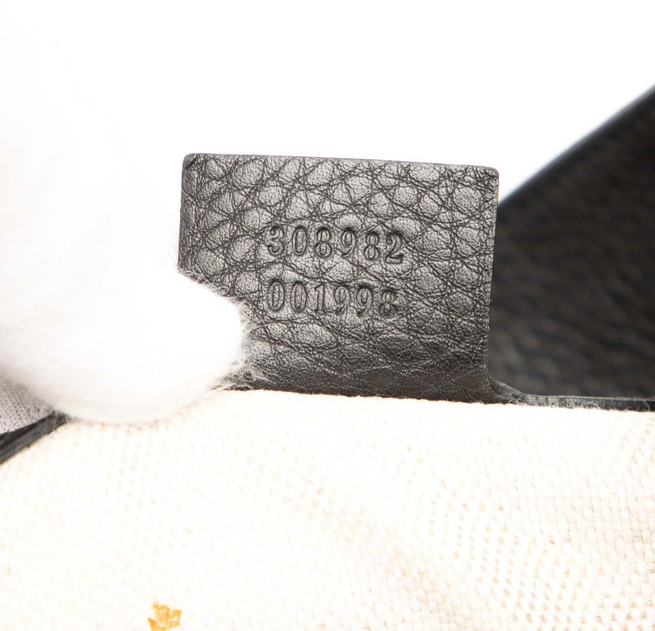 Gucci Medium Leather Soho Chain Tote Zwart