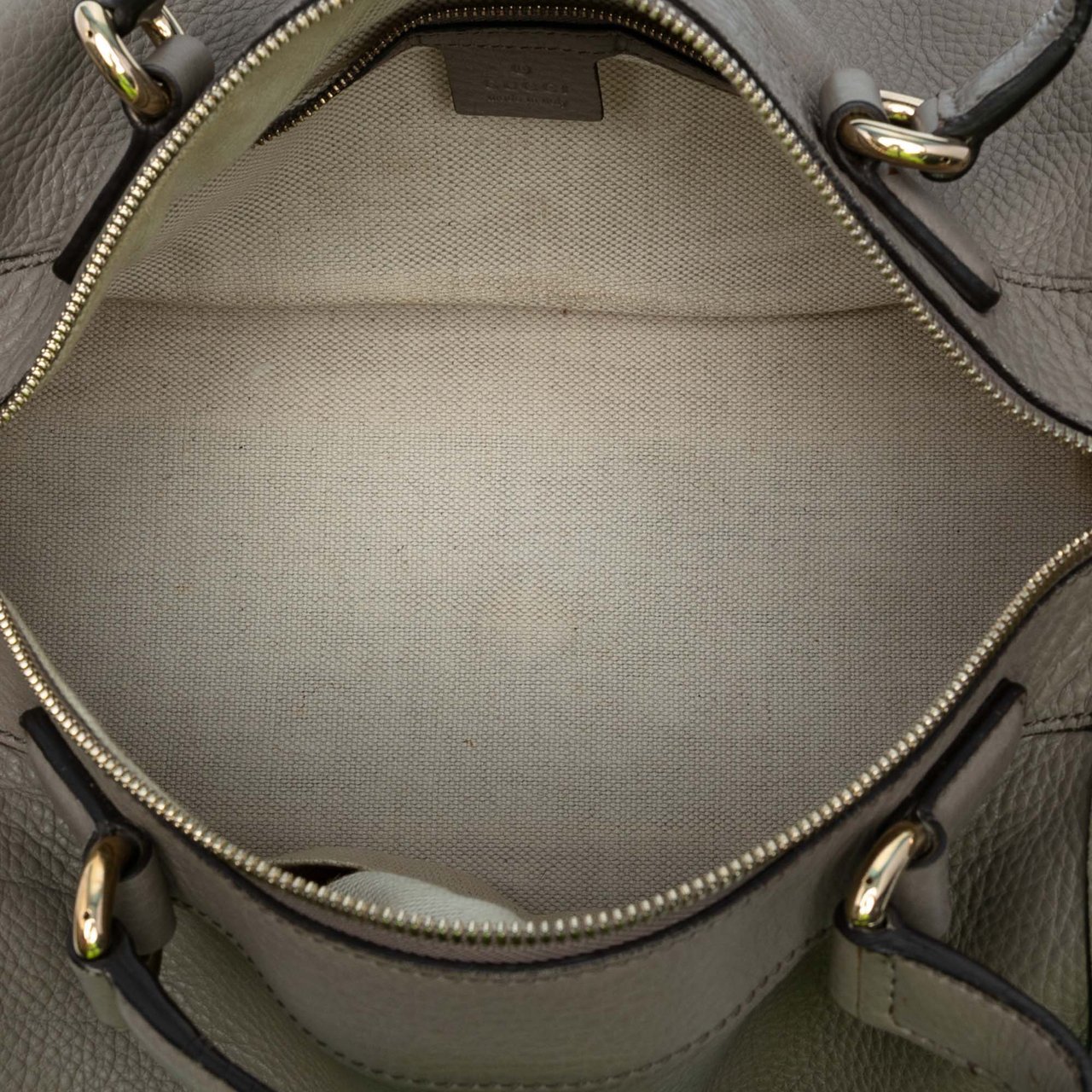 Gucci Pebbled Calfskin Soho Cellarius Boston Bruin