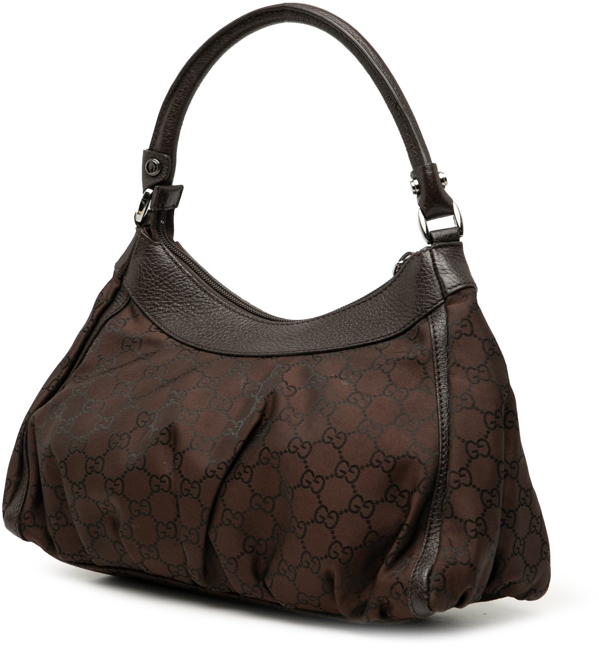 Gucci GG Canvas Abbey D Ring Shoulder Bag Bruin