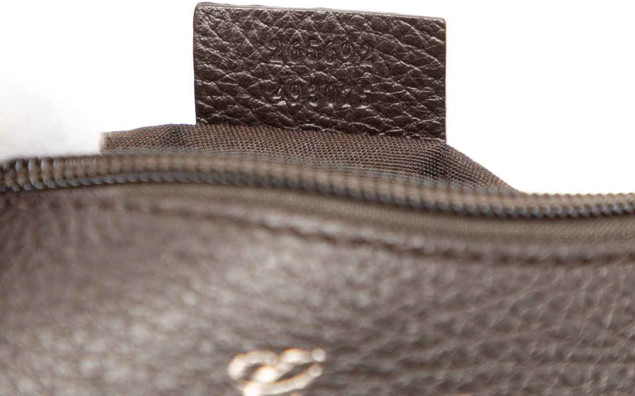 Gucci GG Canvas Abbey D Ring Shoulder Bag Bruin