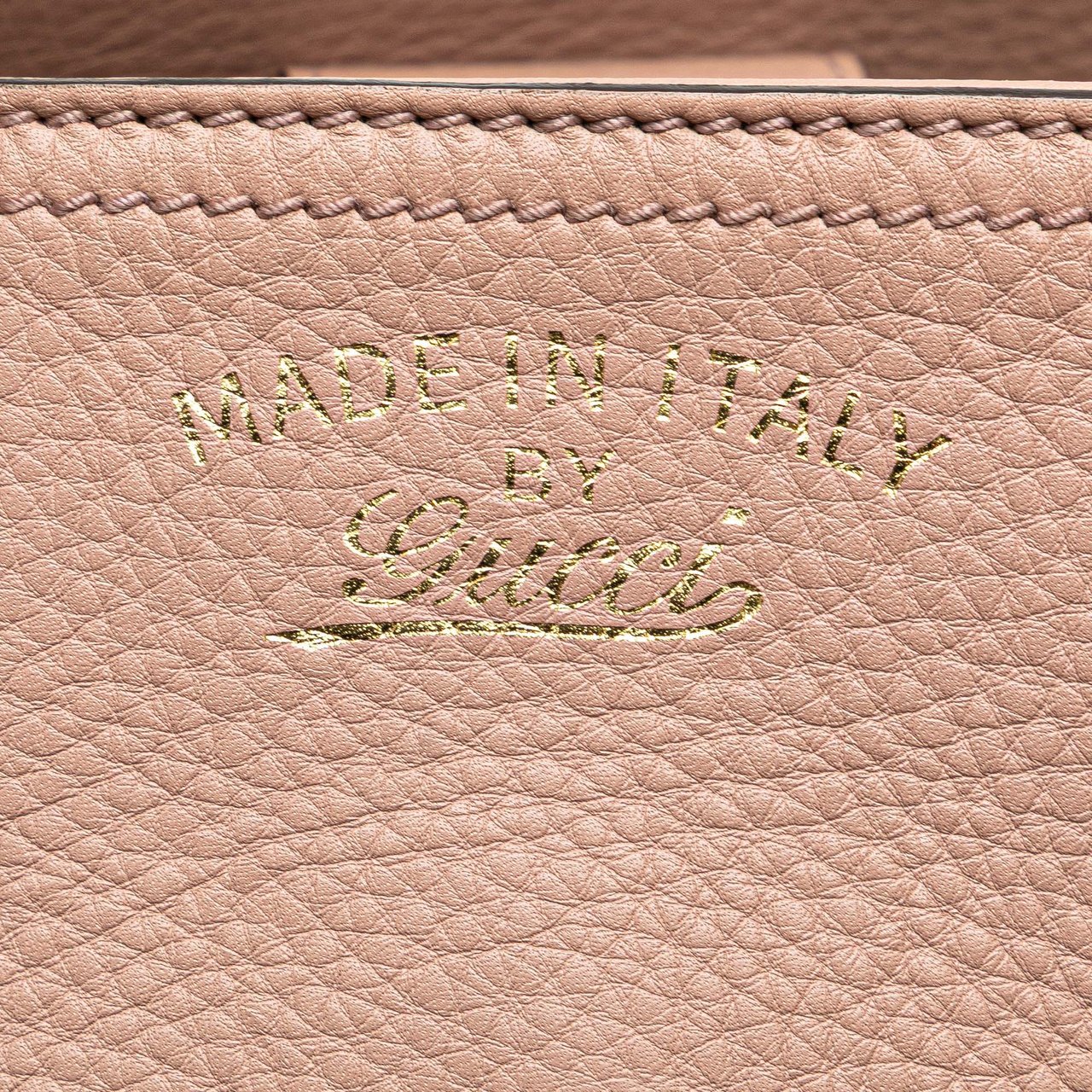 Gucci Small Calfskin Bamboo Shopper Satchel Roze