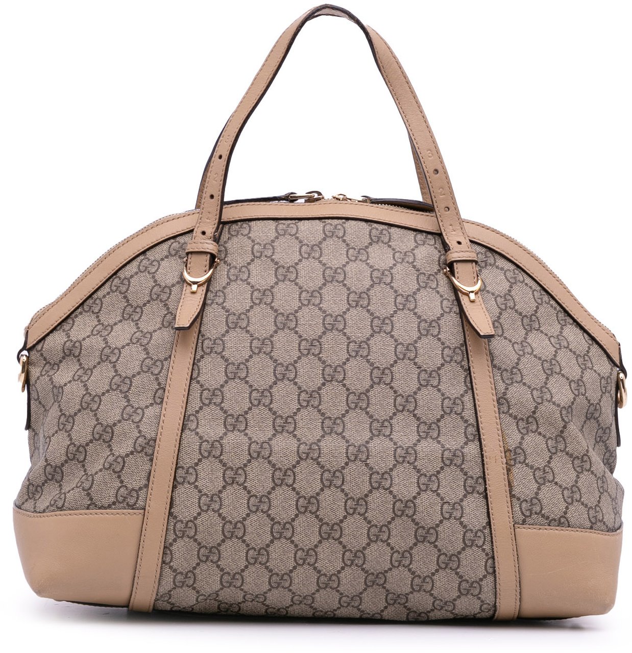 Gucci Large GG Supreme Nice Dome Satchel Bruin