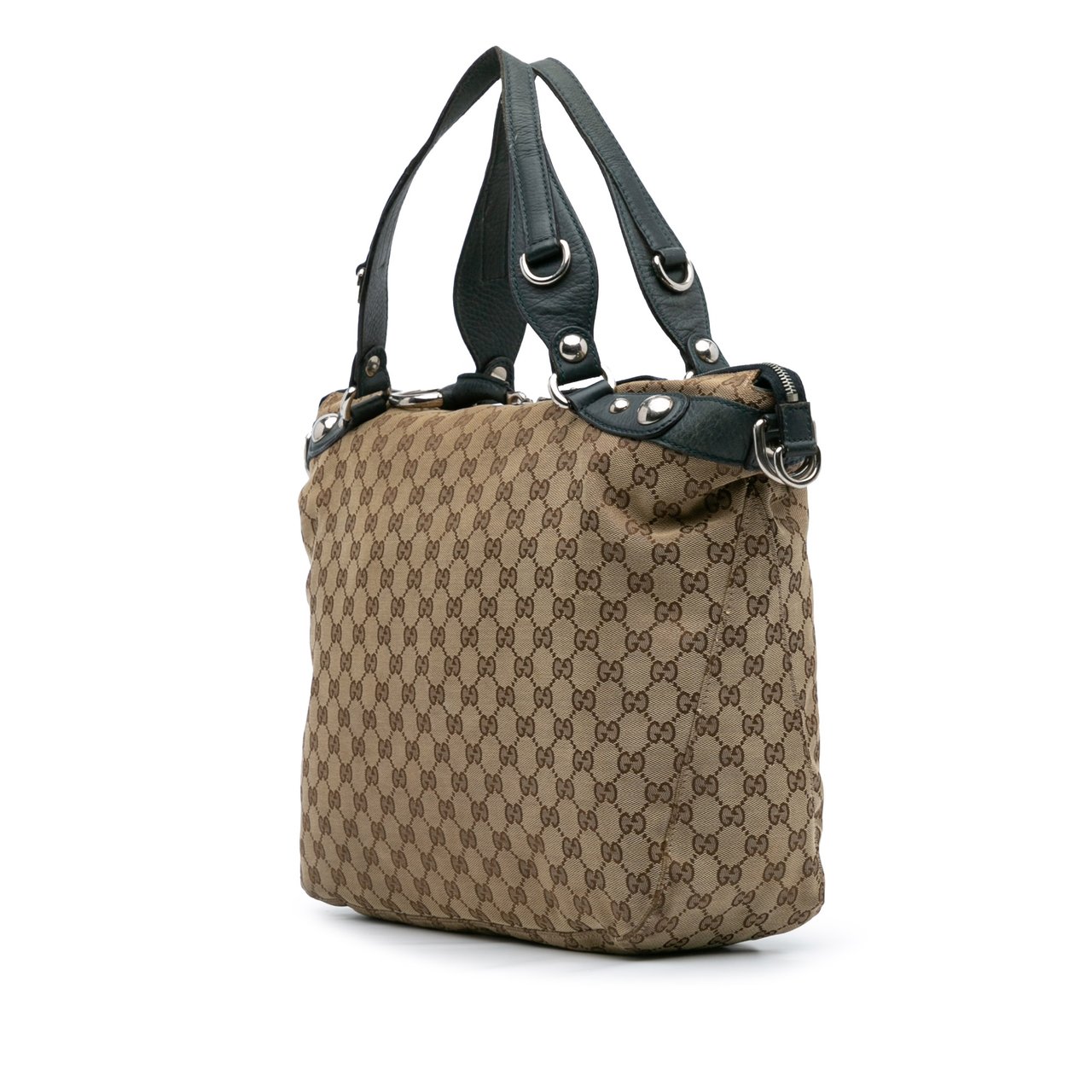 Gucci Large GG Canvas Icon Bit Satchel Bruin