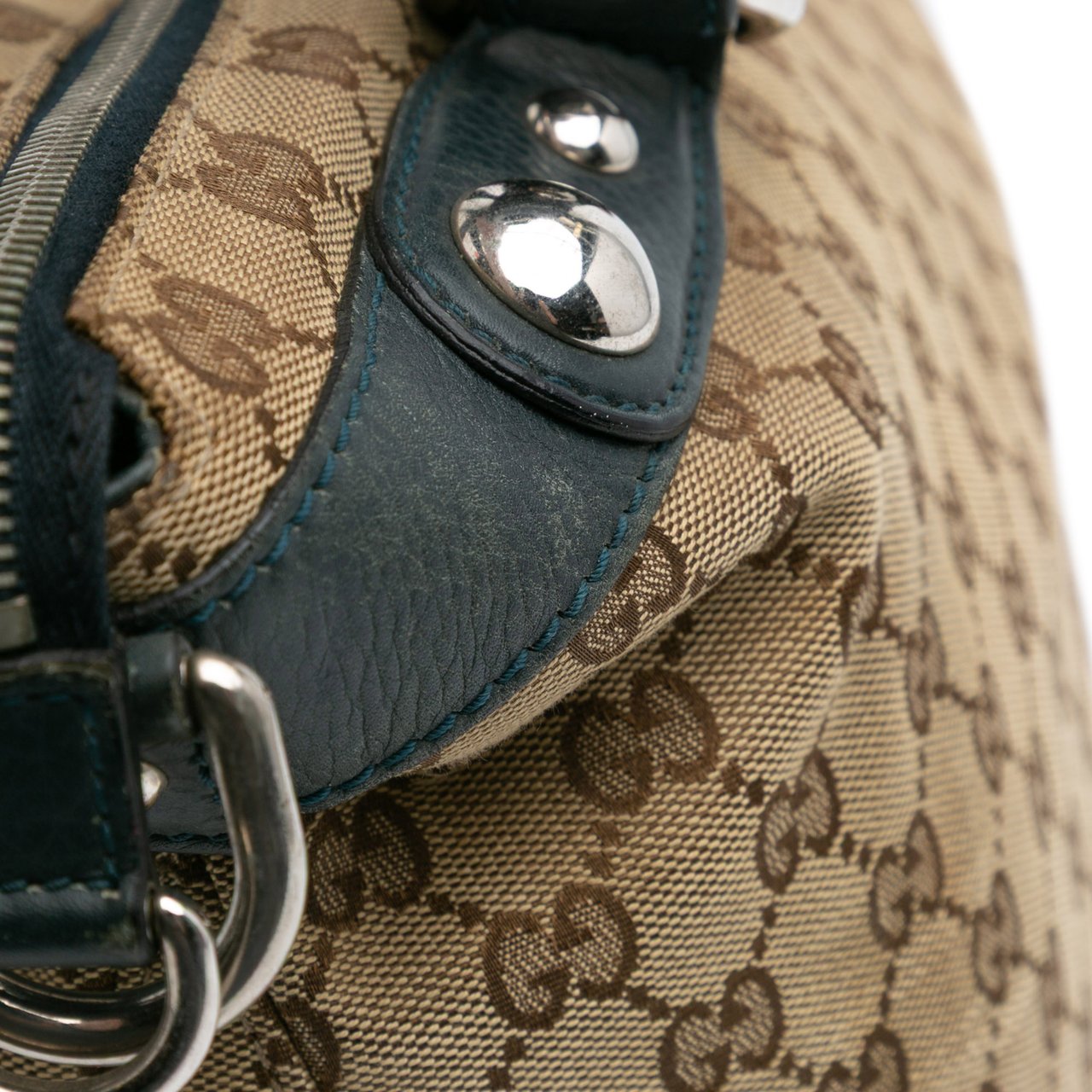 Gucci Large GG Canvas Icon Bit Satchel Bruin