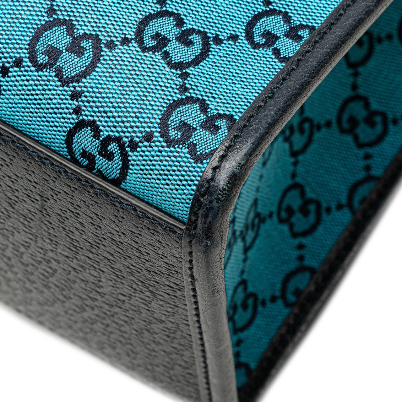 Gucci Small GG Canvas Interlocking G Tote Blauw