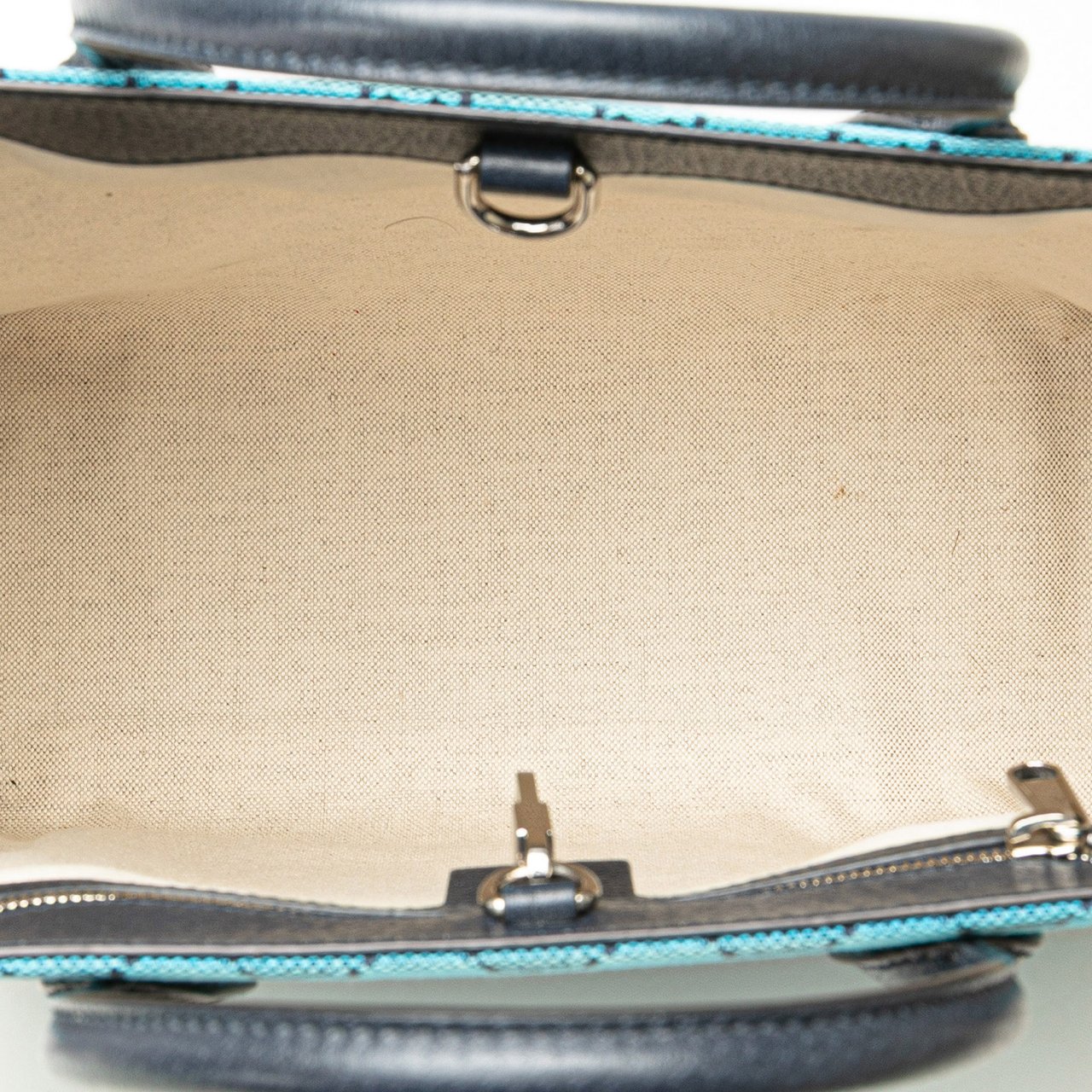 Gucci Small GG Canvas Interlocking G Tote Blauw