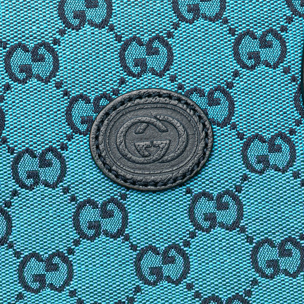 Gucci Small GG Canvas Interlocking G Tote Blauw