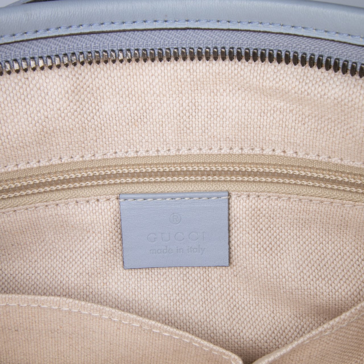 Gucci Small Canvas Flora Knight Convertible Tote Blauw