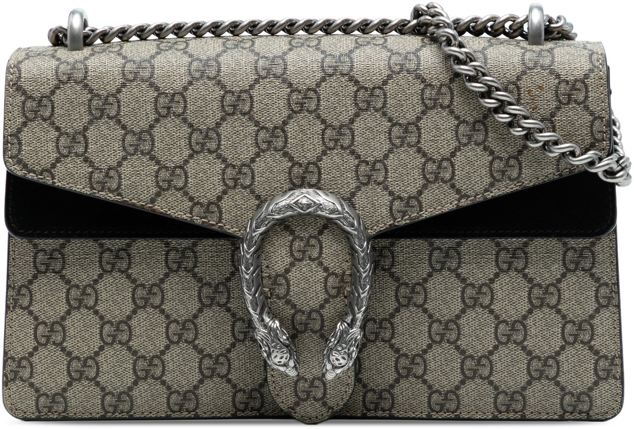 Gucci Medium GG Supreme Dionysus Shoulder Bag Bruin