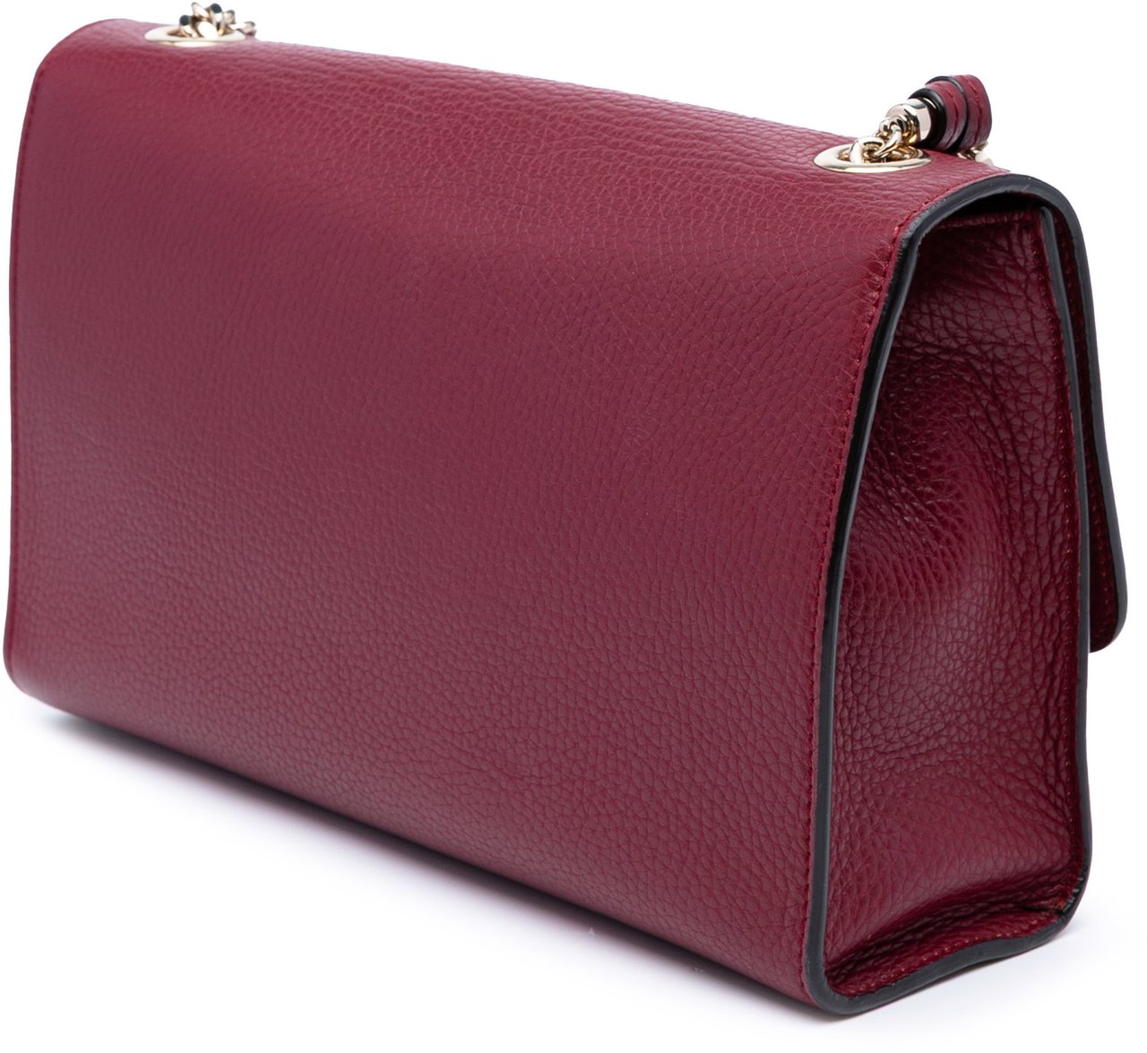 Gucci Medium Leather Miss Bamboo Crossbody Rood