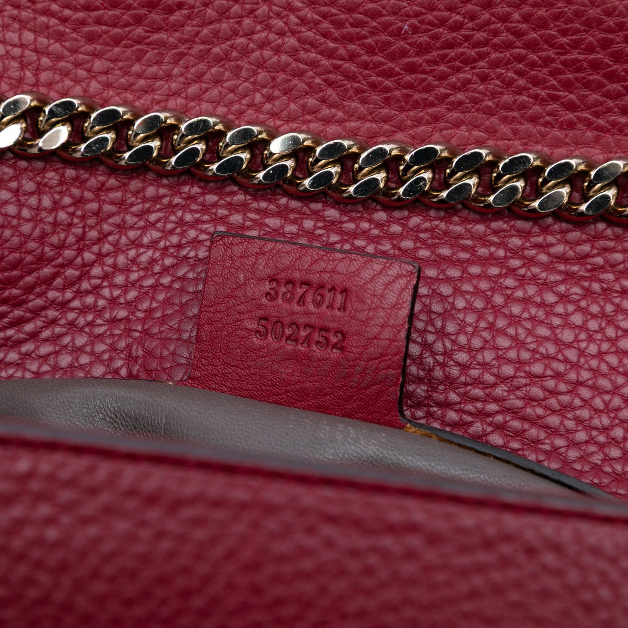 Gucci Medium Leather Miss Bamboo Crossbody Rood