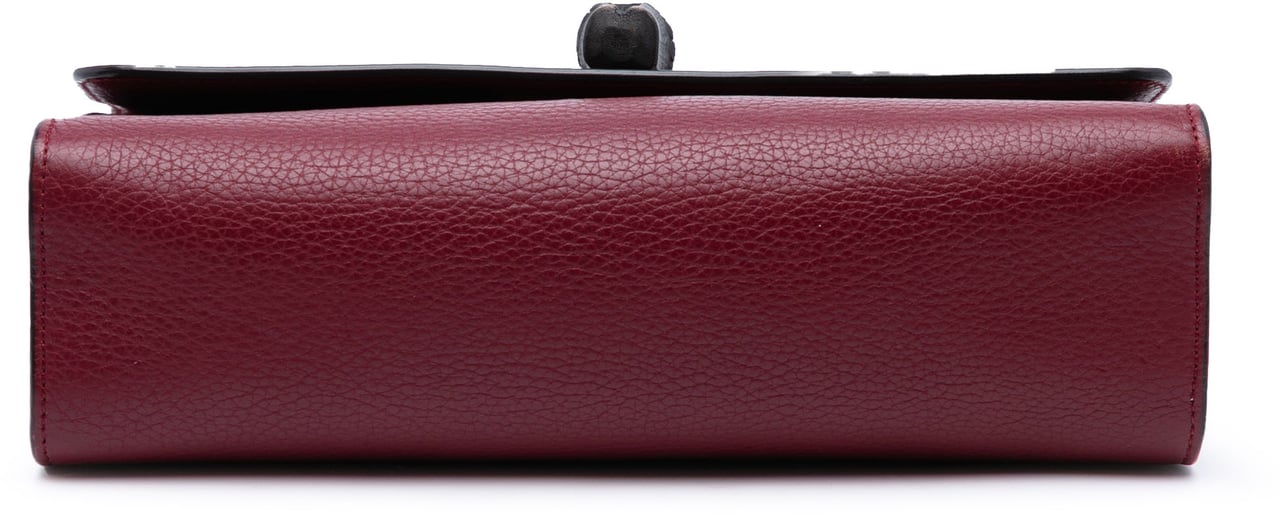 Gucci Medium Leather Miss Bamboo Crossbody Rood