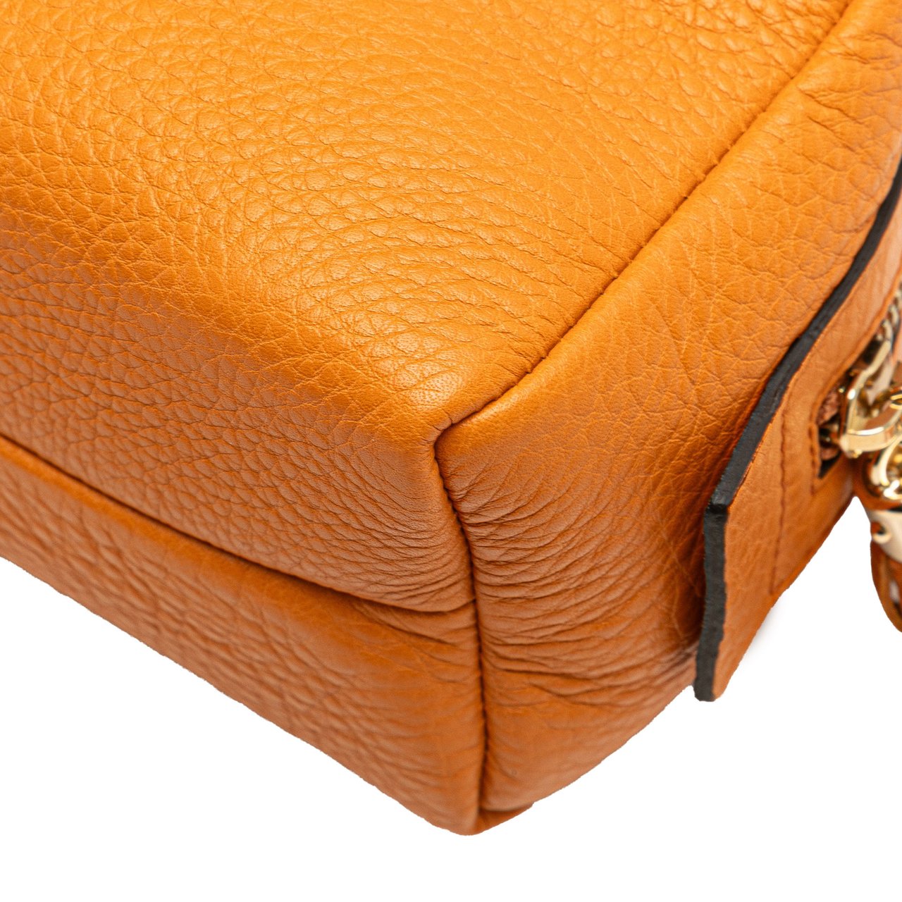 Gucci Leather Soho Cosmetic Pouch Oranje