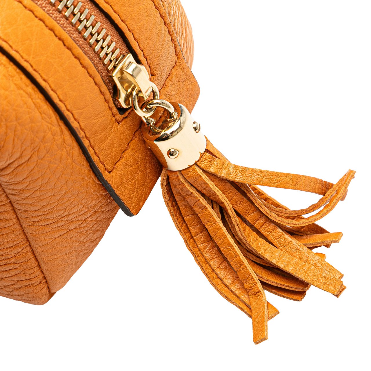 Gucci Leather Soho Cosmetic Pouch Oranje