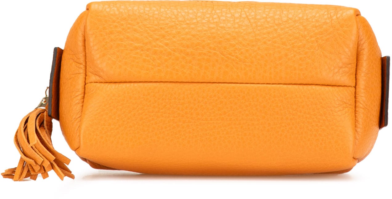 Gucci Leather Soho Cosmetic Pouch Oranje