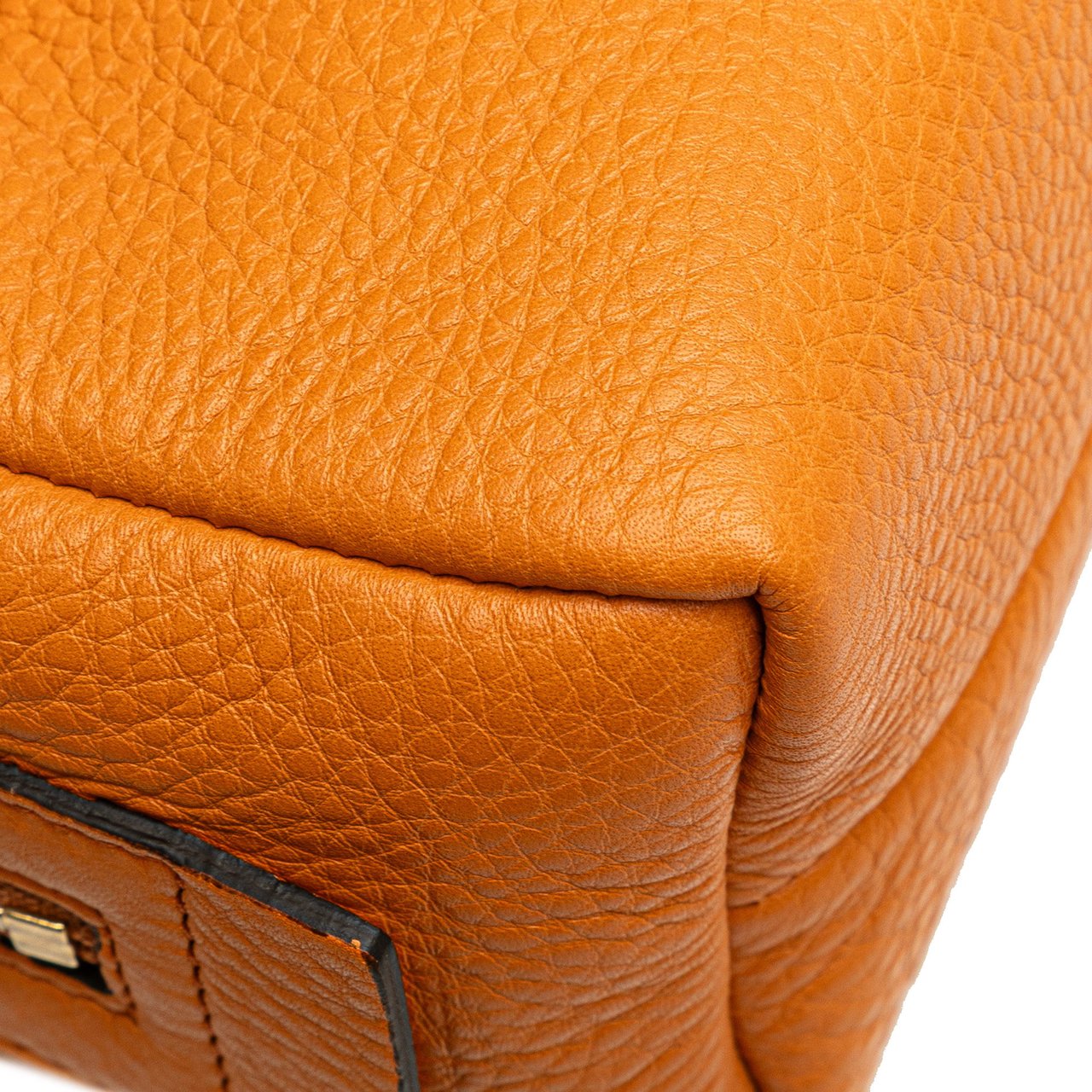 Gucci Leather Soho Cosmetic Pouch Oranje