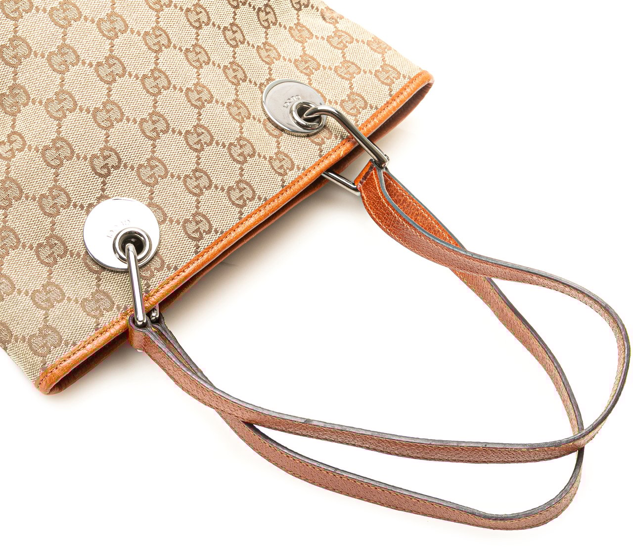 Gucci GG Canvas Eclipse Tote Bruin