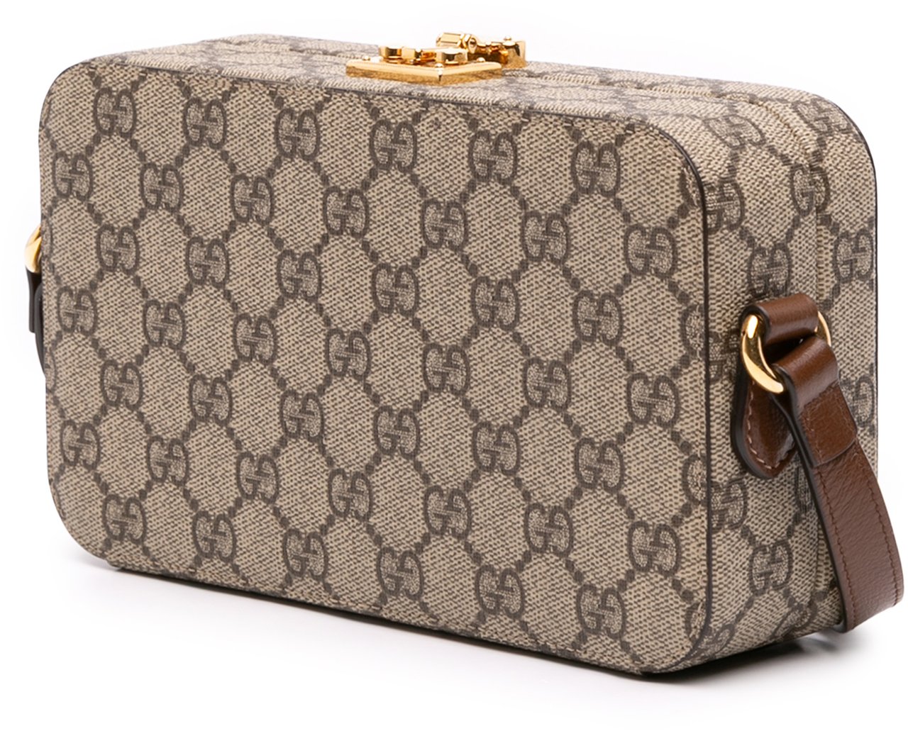 Gucci GG Supreme Interlocking G Crossbody Bruin