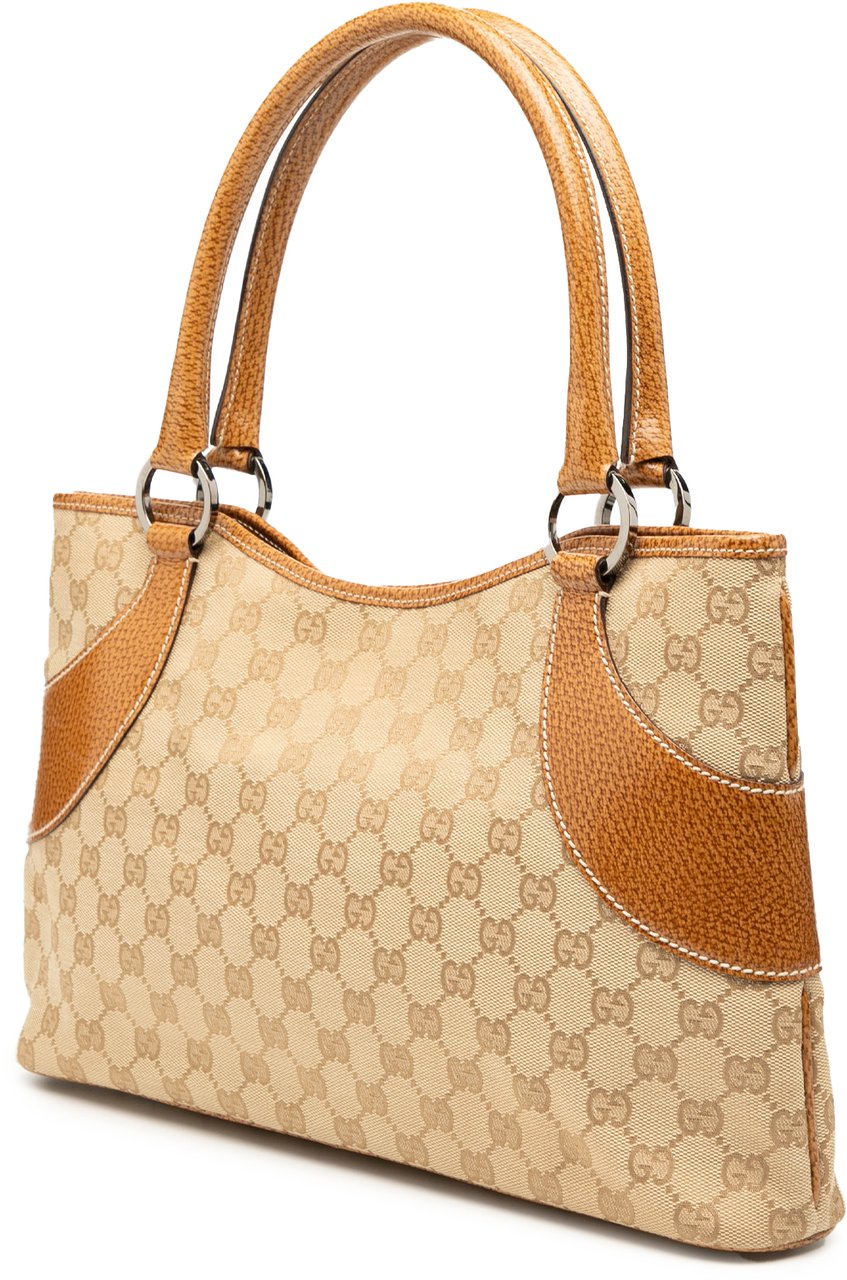 Gucci GG Canvas Tote Bruin