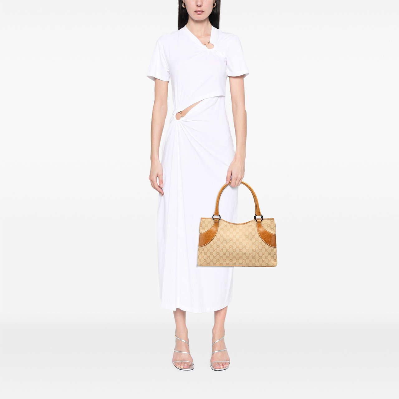 Gucci GG Canvas Tote Bruin