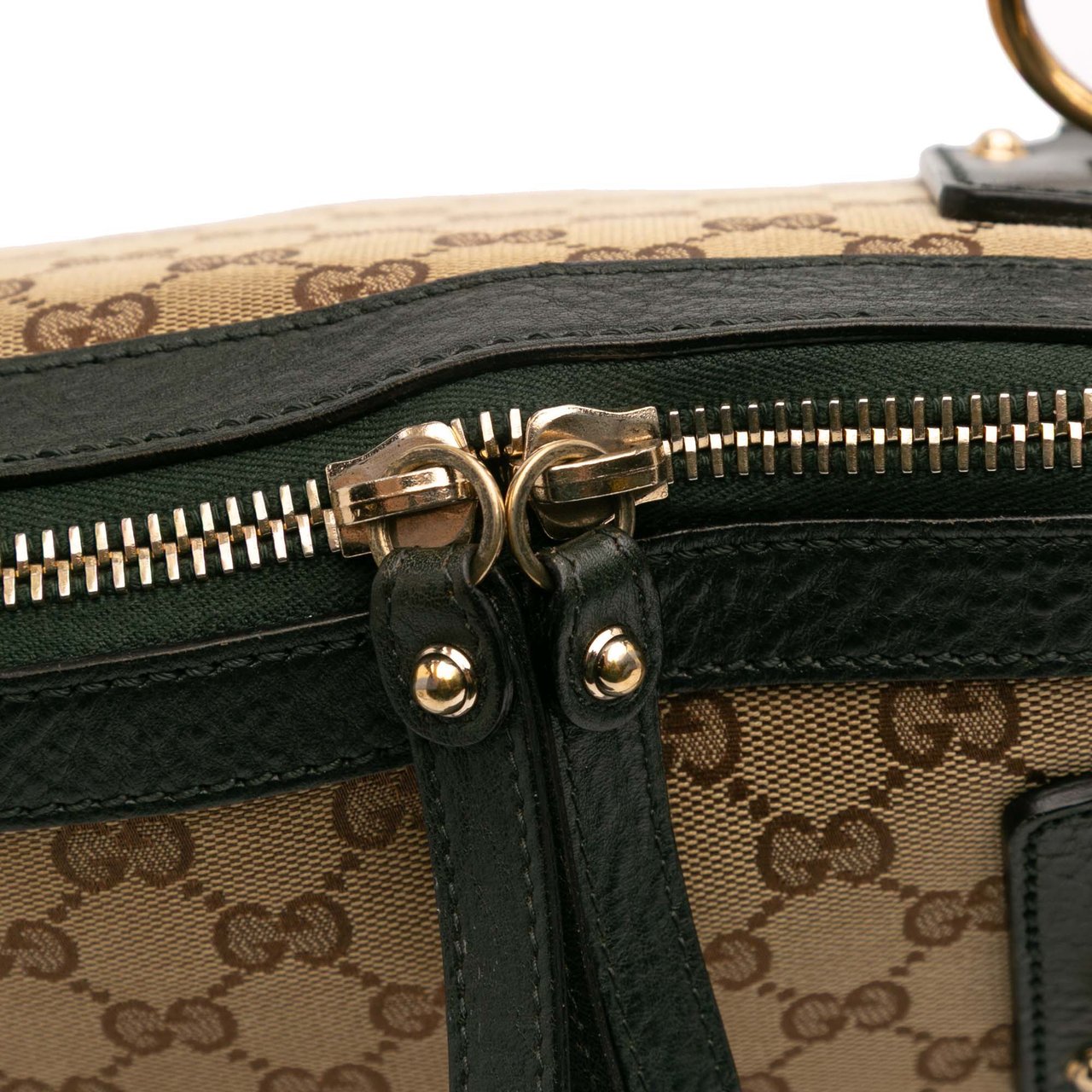 Gucci Large GG Canvas Charm Dome Satchel Bruin