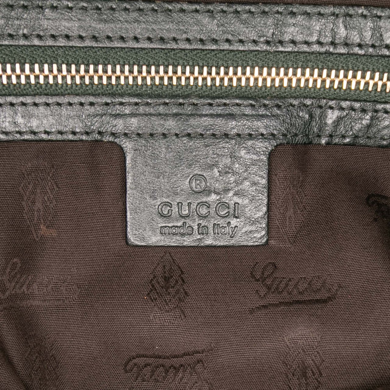 Gucci Large GG Canvas Charm Dome Satchel Bruin
