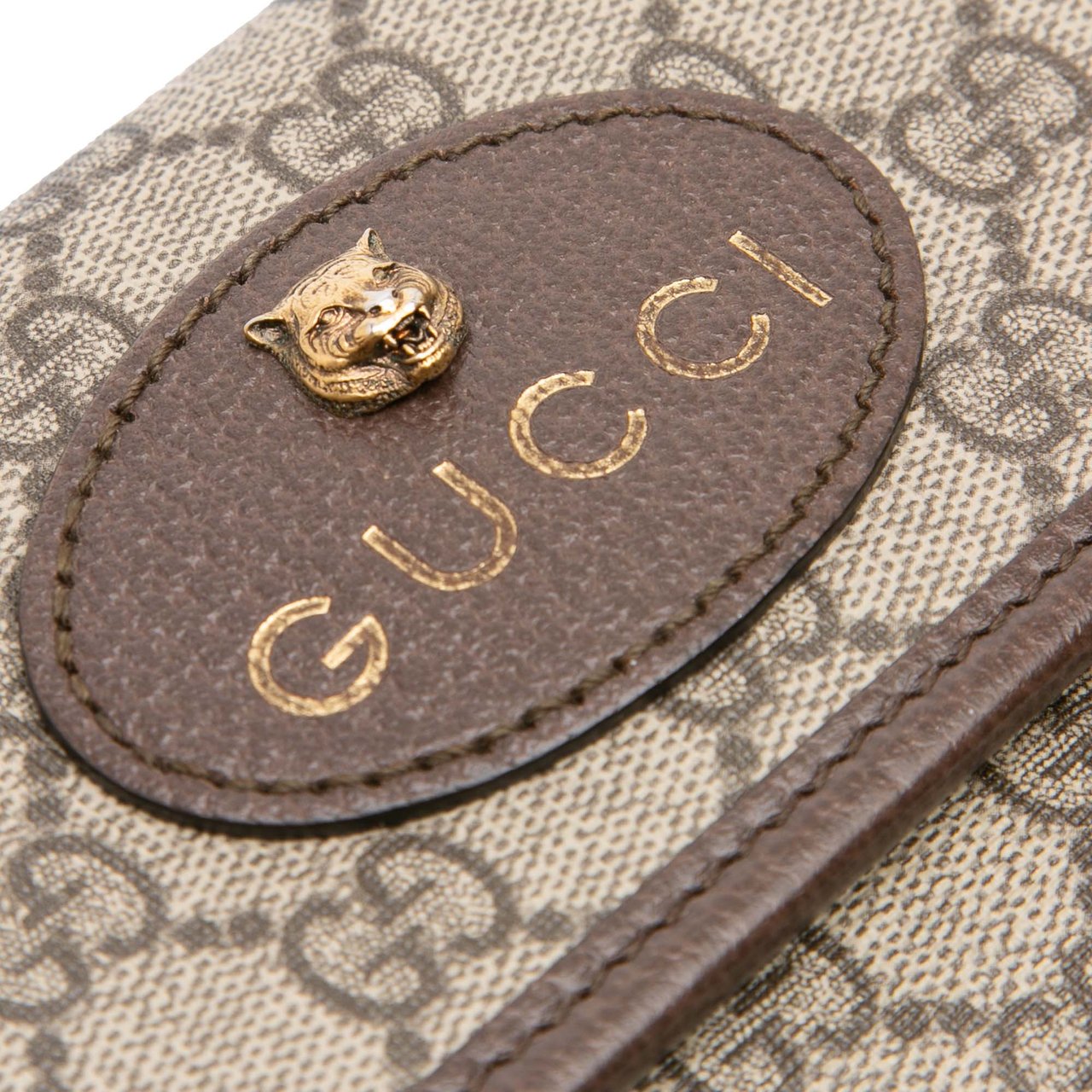 Gucci GG Supreme Web Neo Vintage Belt Bag Bruin