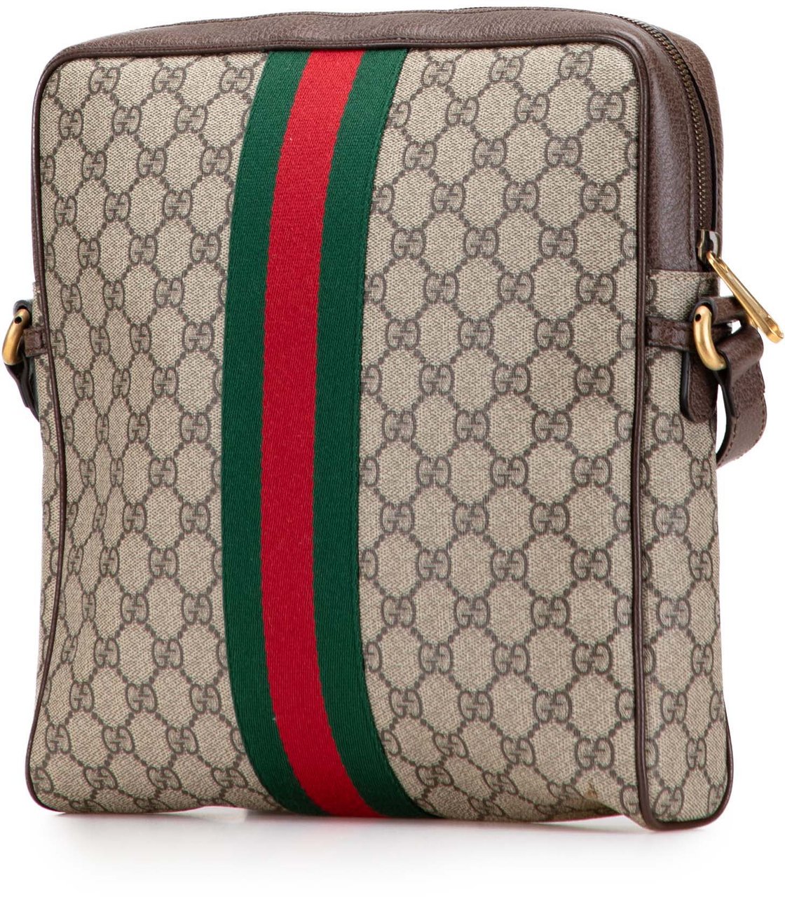 Gucci Medium GG Supreme Ophidia Crossbody Bruin