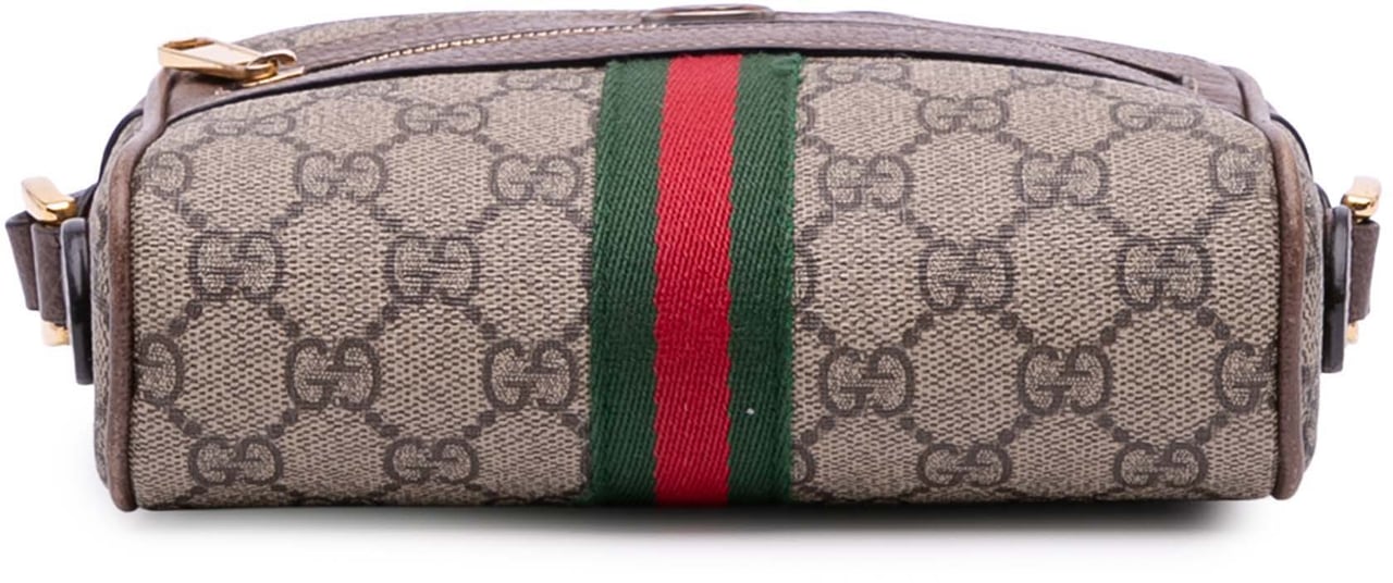 Gucci Mini GG Supreme Ophidia Crossbody Bruin