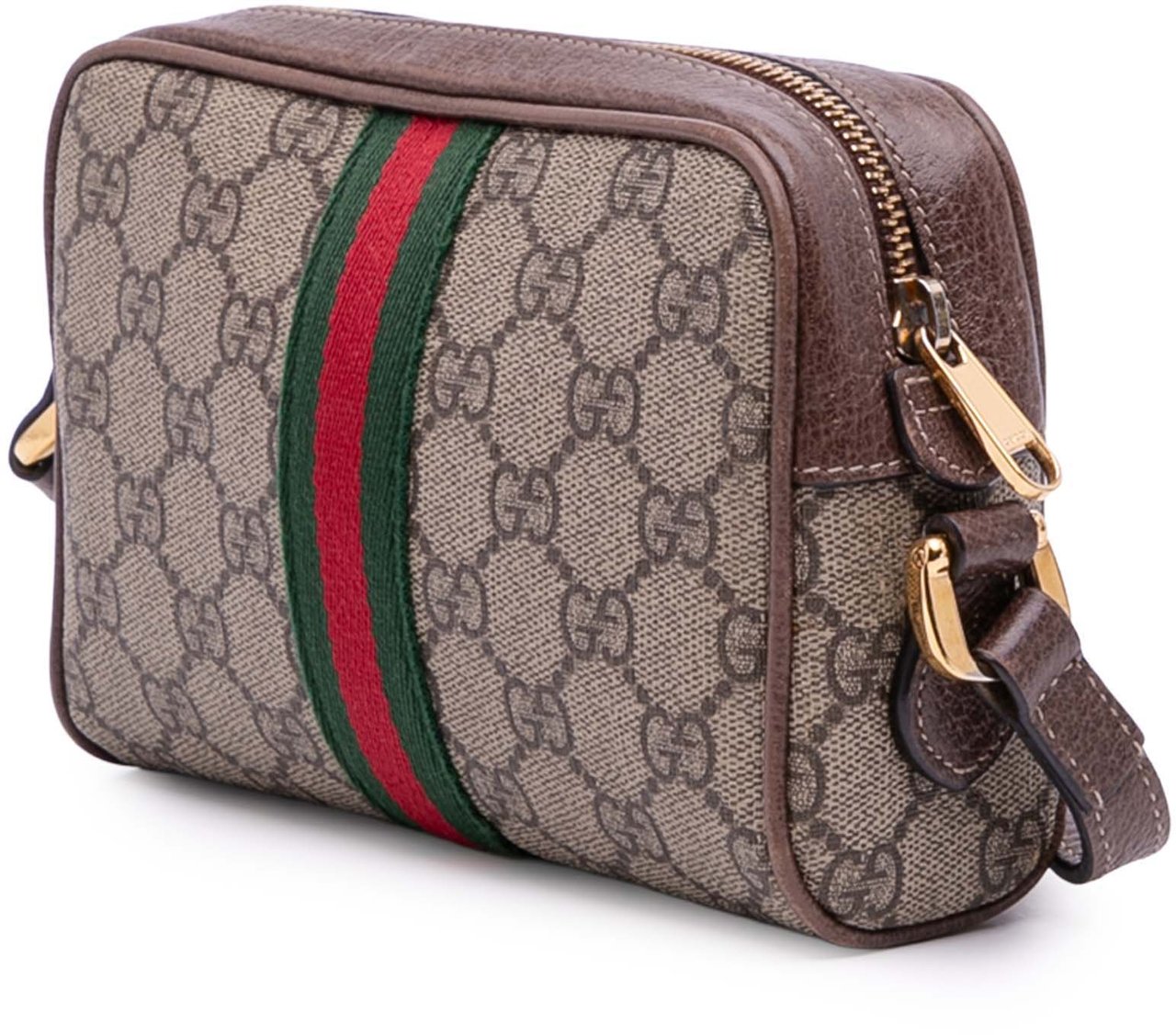 Gucci Mini GG Supreme Ophidia Crossbody Bruin
