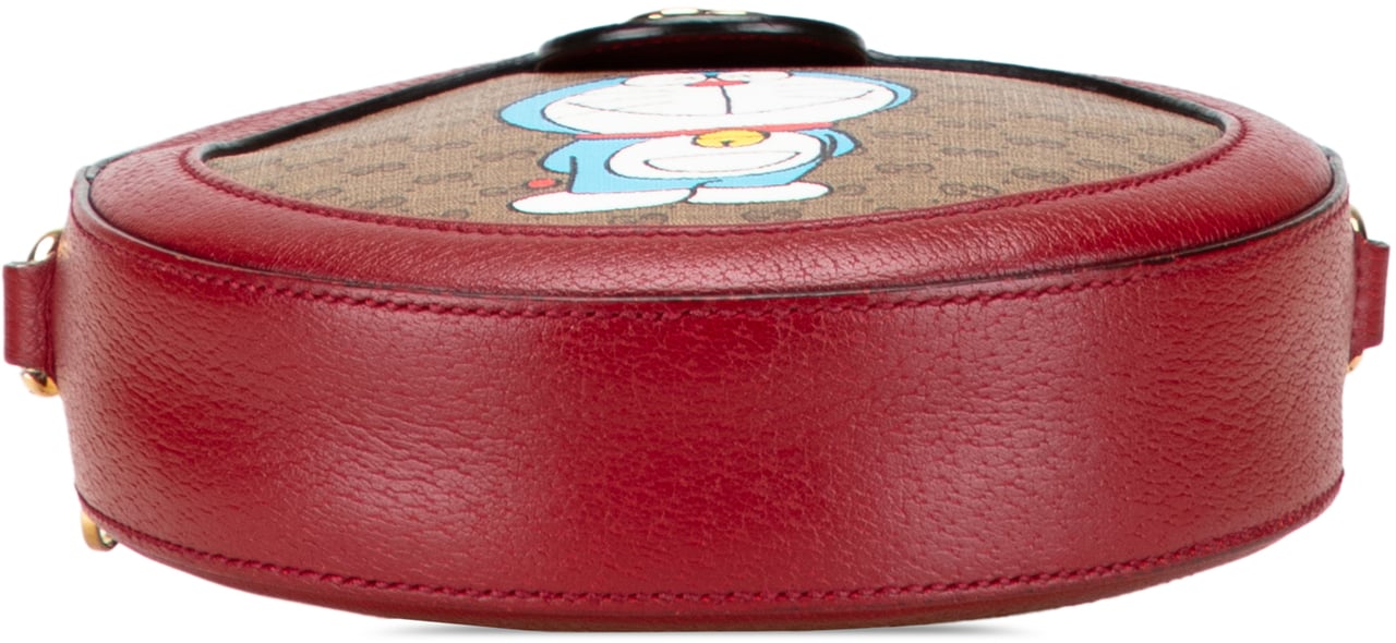 Gucci Micro GG Supreme Doraemon Round Crossbody Bruin