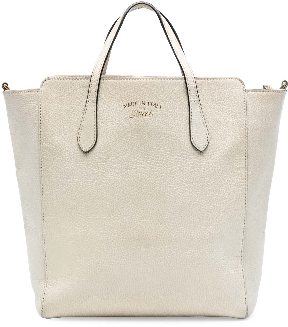 Gucci Leather Swing Convertible Tote Wit