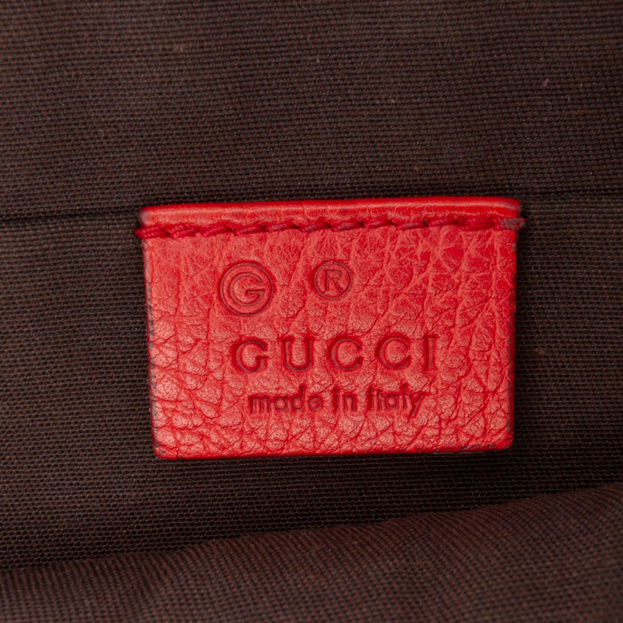 Gucci Mini Leather Web Dome Satchel Rood