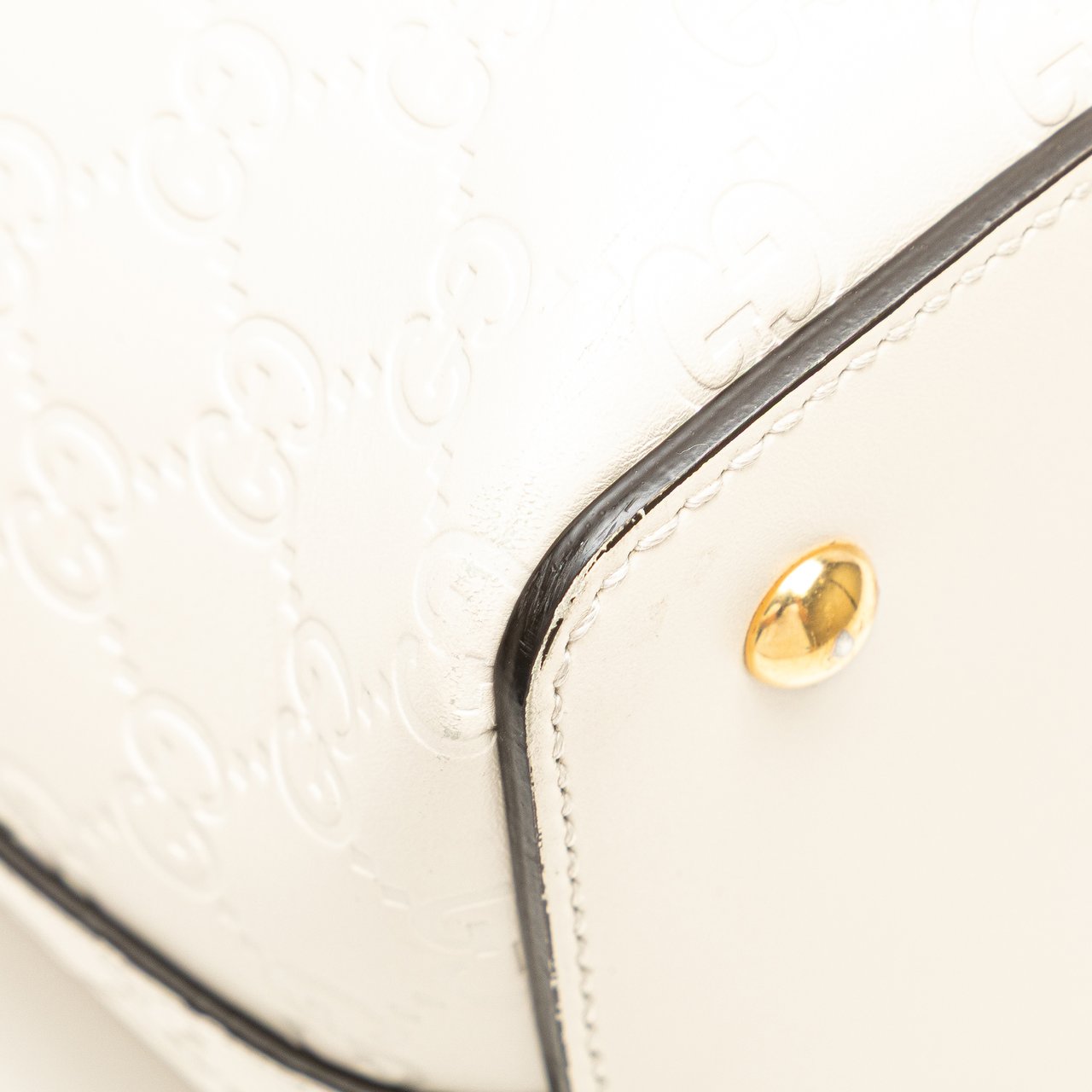 Gucci Guccissima Linea A Fold Over Satchel Wit