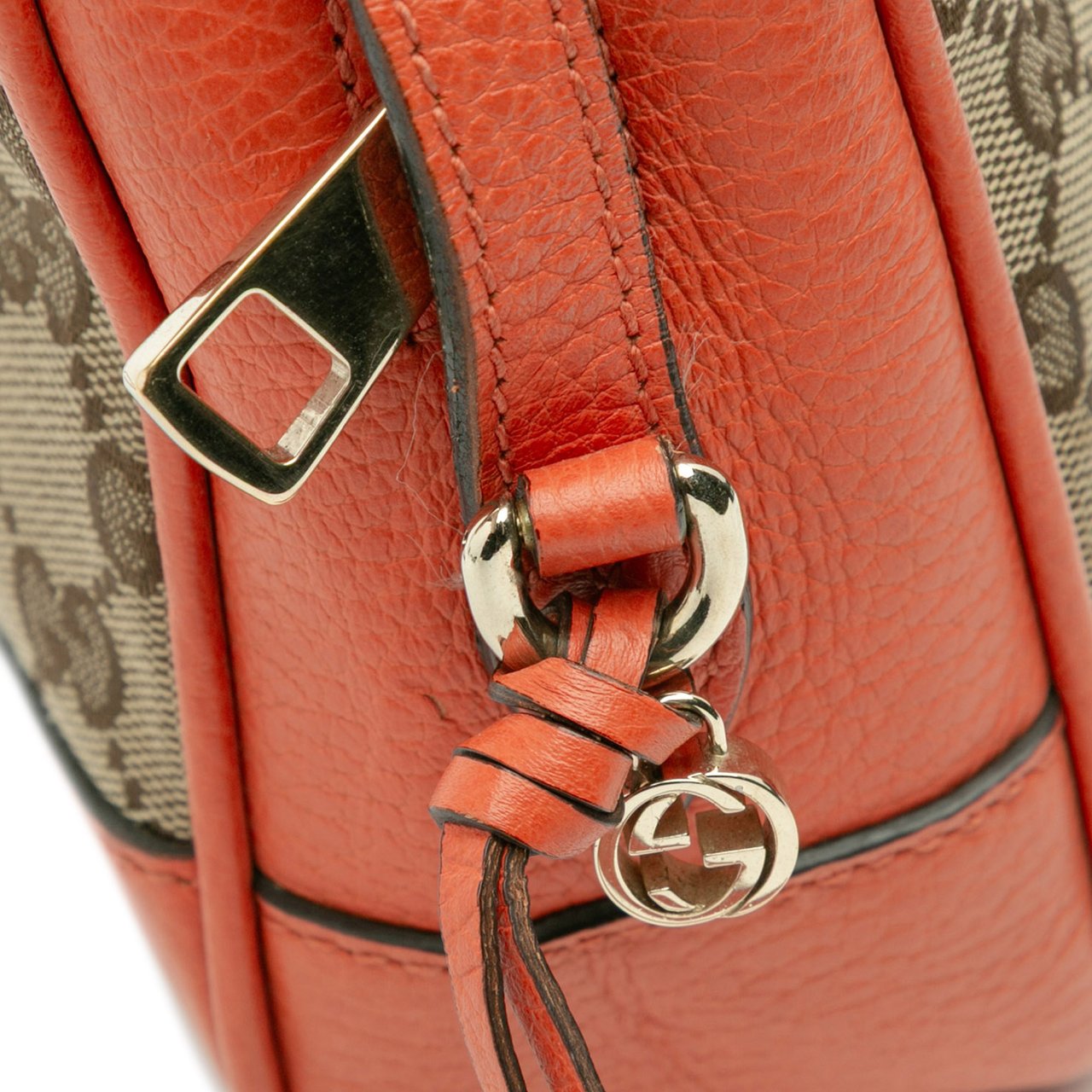 Gucci GG Canvas Bree Crossbody Bruin