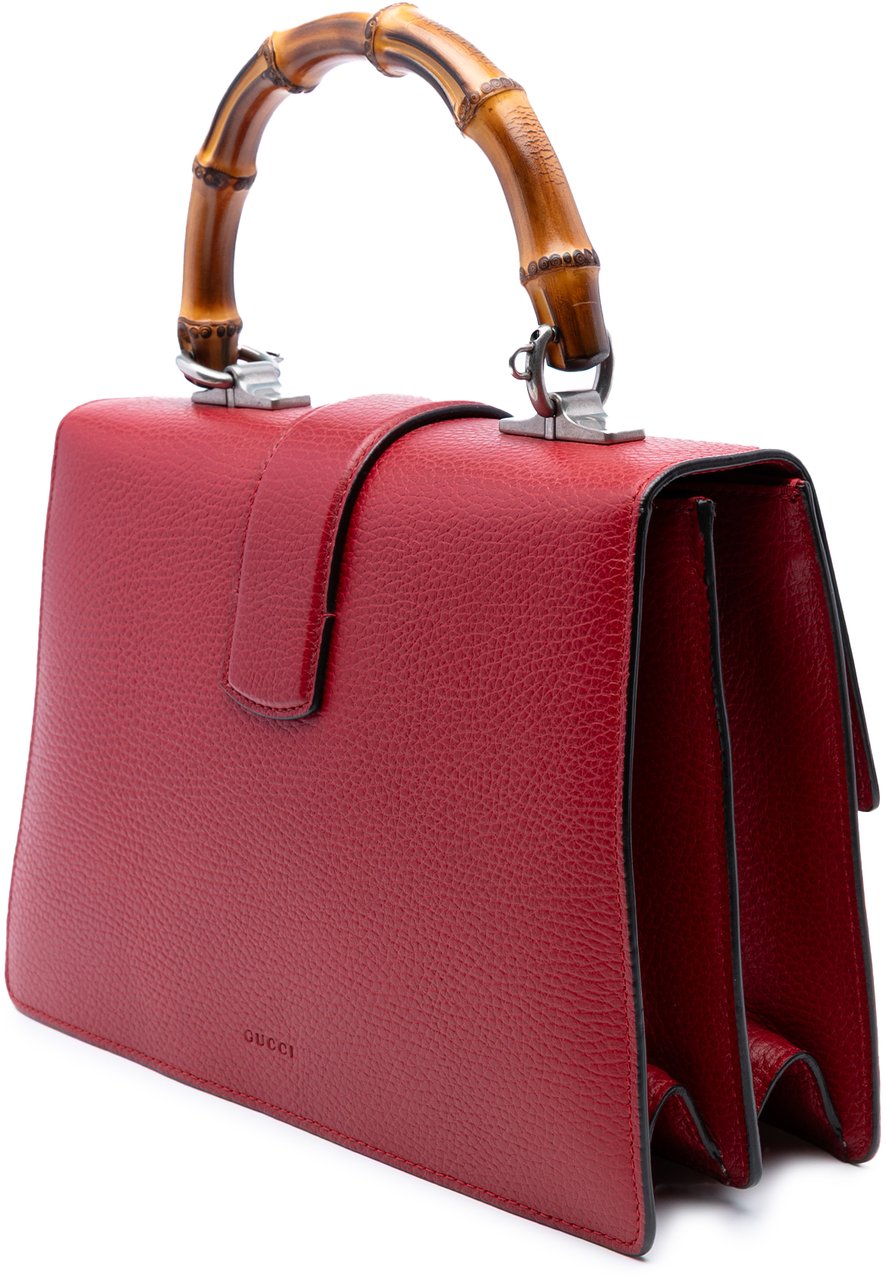 Gucci Medium Bamboo Dionysus Web Satchel Rood