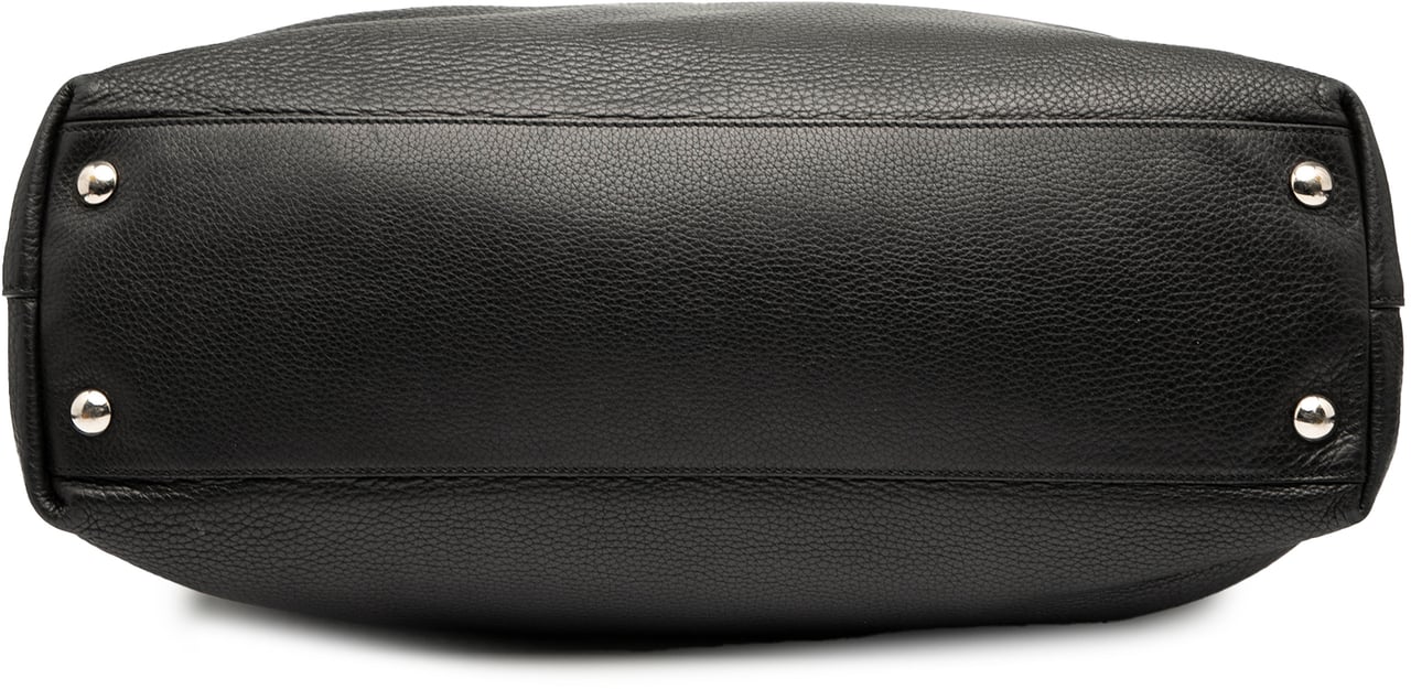 Gucci Leather Soho Open Tote Zwart