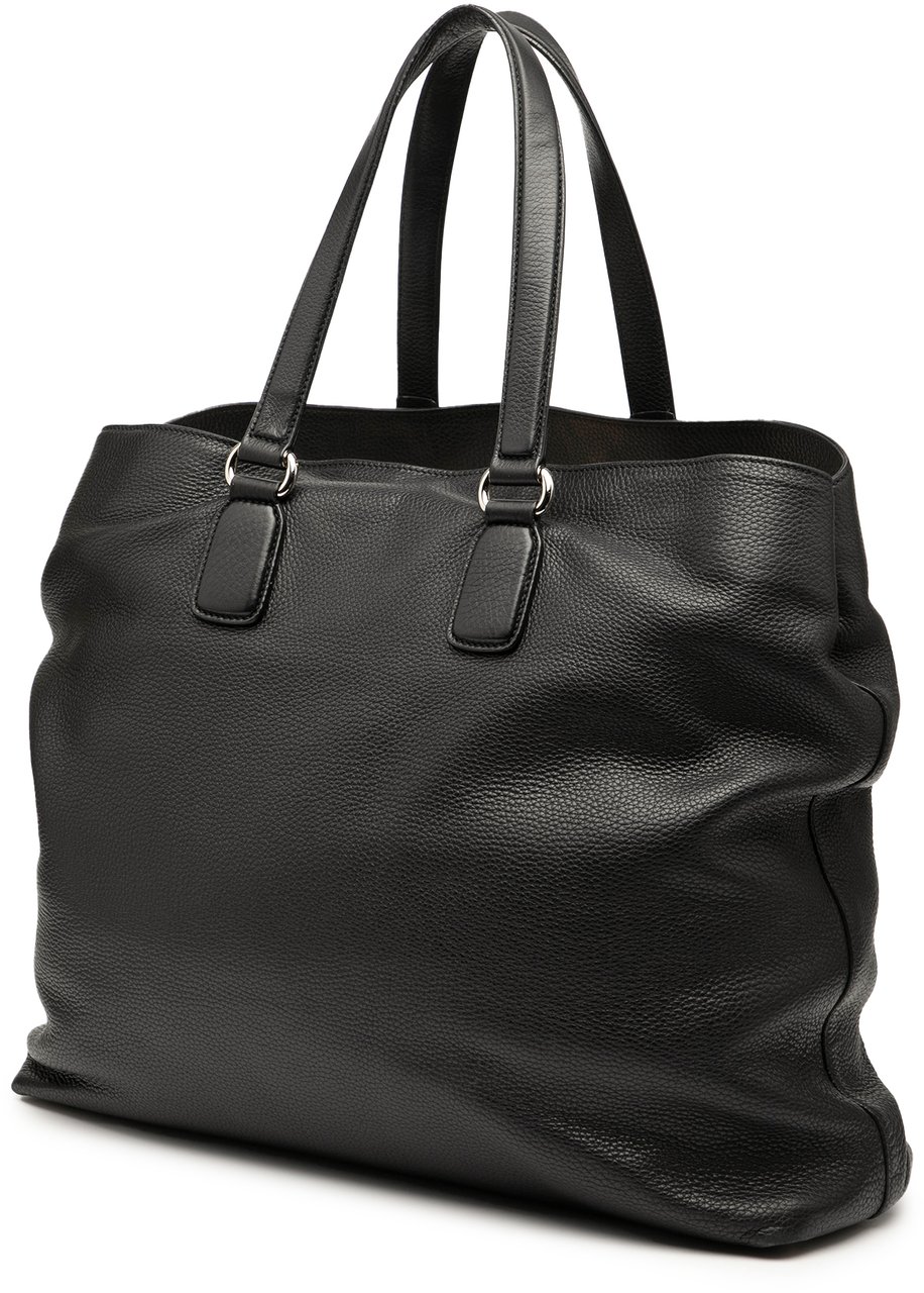 Gucci Leather Soho Open Tote Zwart