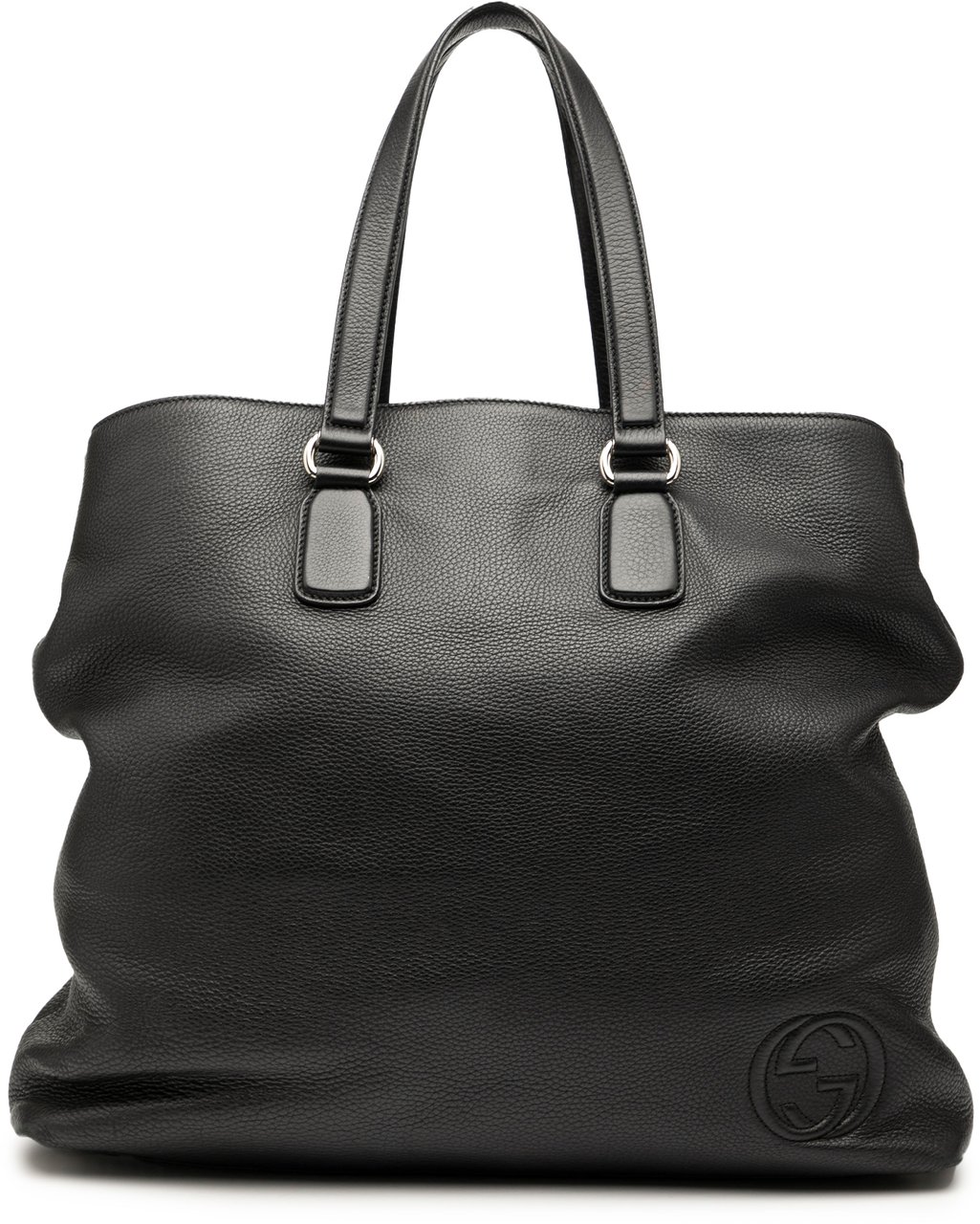 Gucci Leather Soho Open Tote Zwart