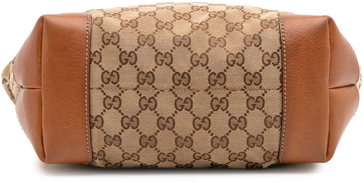Gucci GG Canvas GG Charm Tote Bruin