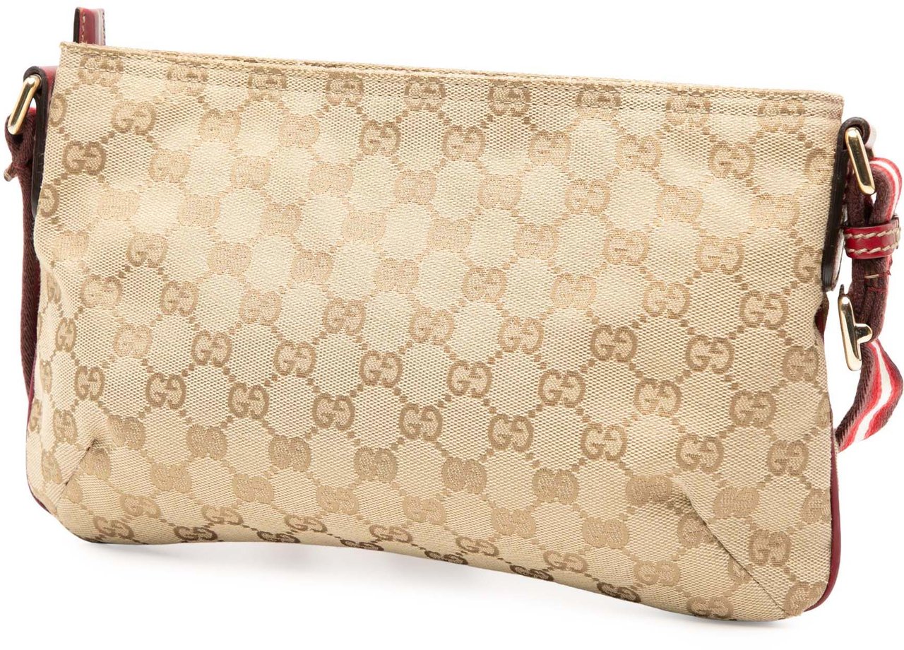 Gucci GG Canvas Web Crossbody Bruin
