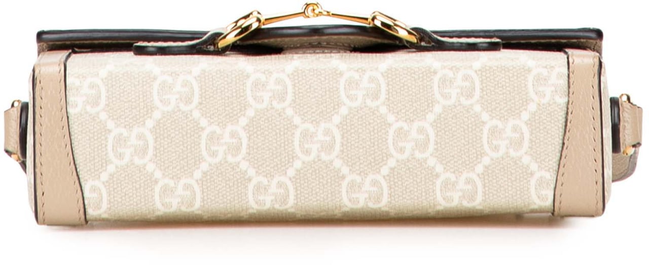 Gucci Mini GG Supreme Horsebit 1955 Crossbody Bruin