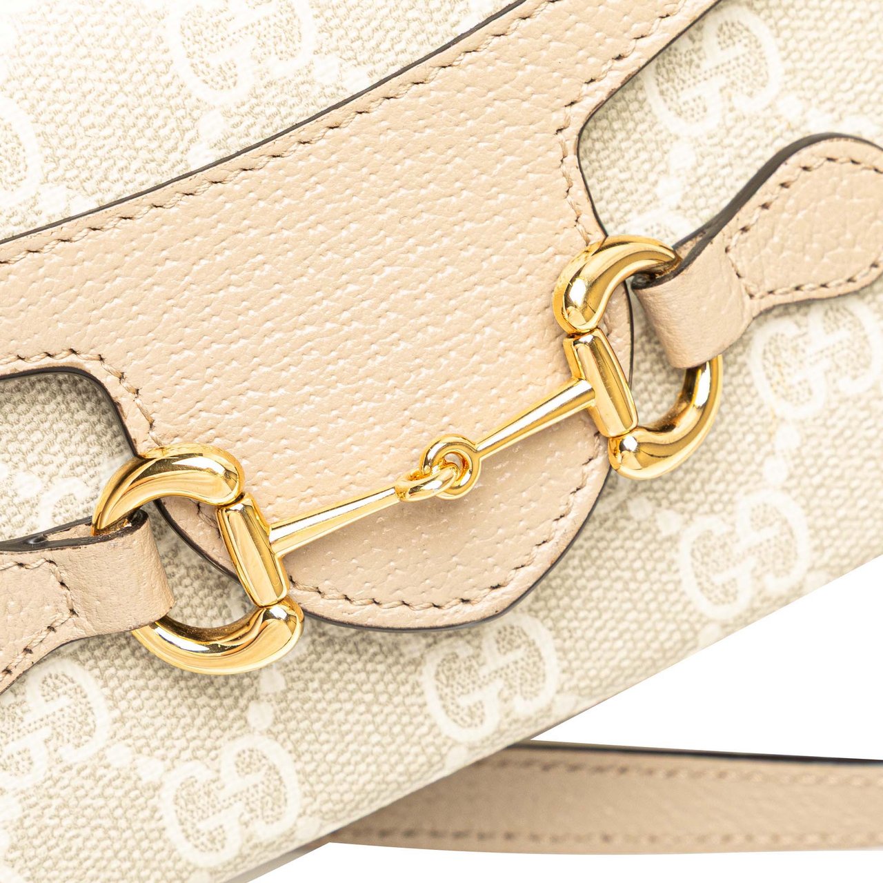 Gucci Mini GG Supreme Horsebit 1955 Crossbody Bruin