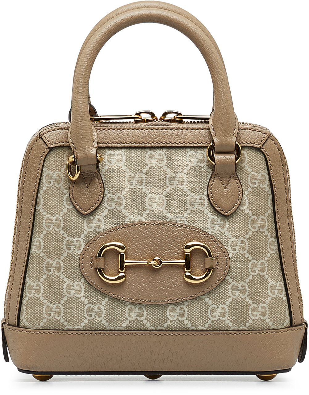 Gucci Mini GG Supreme Horsebit 1955 Satchel Bruin