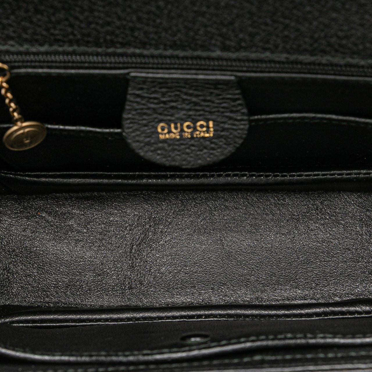 Gucci Calfskin Bamboo Night Zwart
