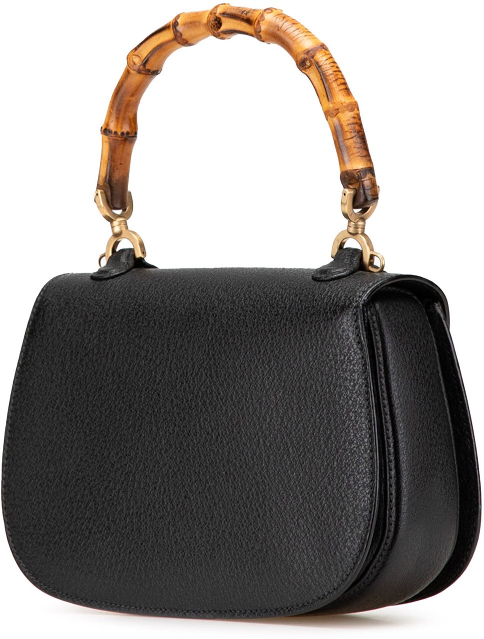 Gucci Calfskin Bamboo Night Zwart