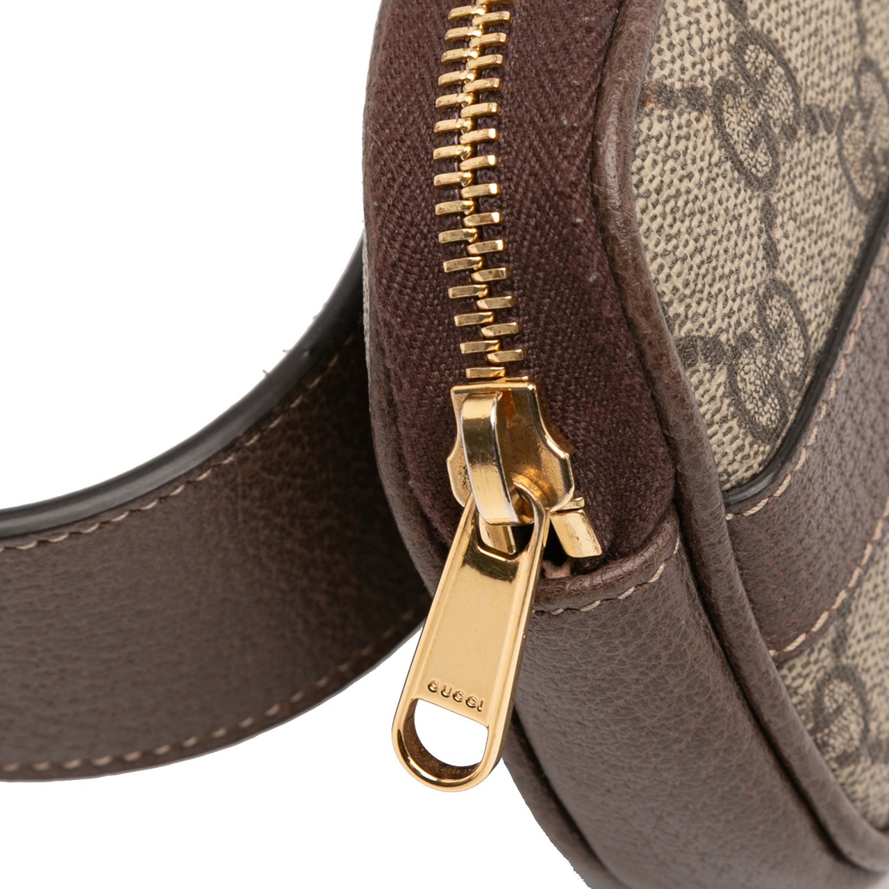 Gucci Small GG Supreme Web Ophidia Belt Bag Bruin