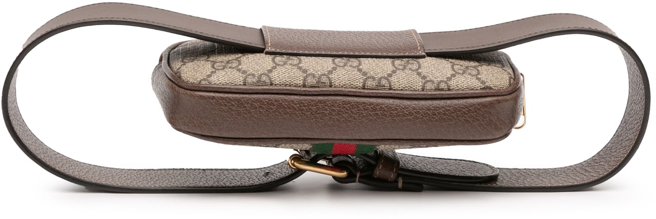 Gucci Small GG Supreme Web Ophidia Belt Bag Bruin