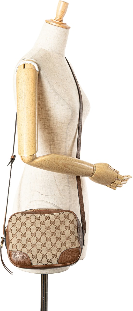 Gucci GG Canvas Bree Crossbody Bruin