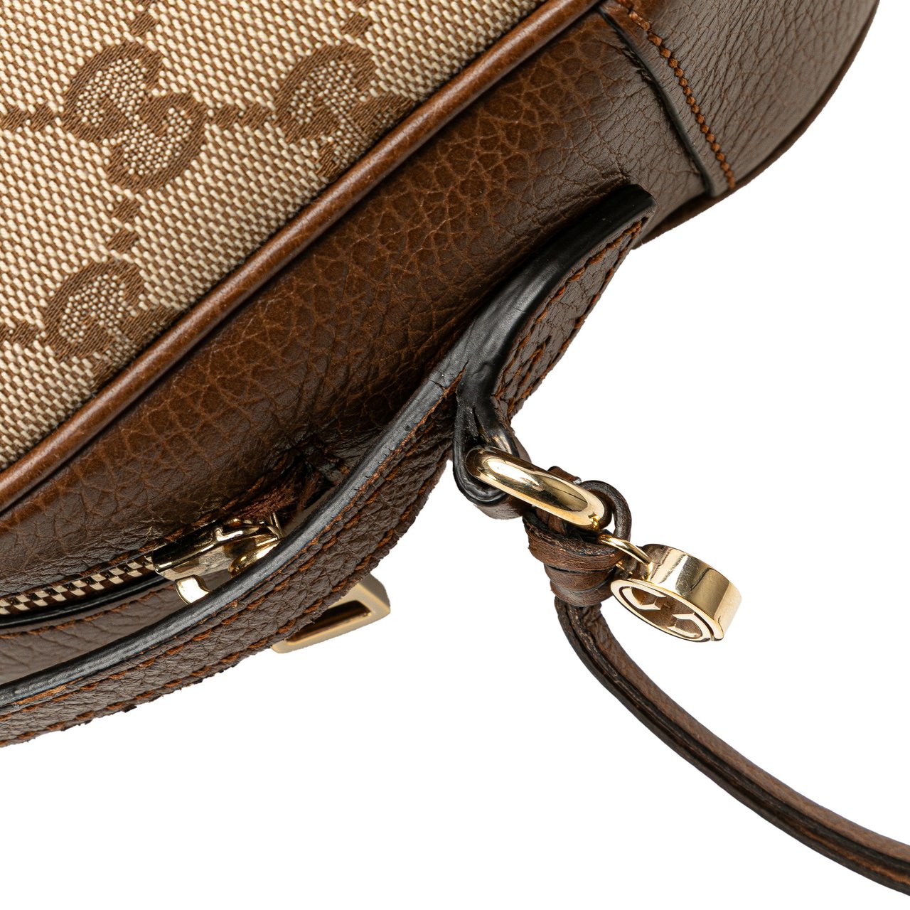 Gucci GG Canvas Bree Crossbody Bruin